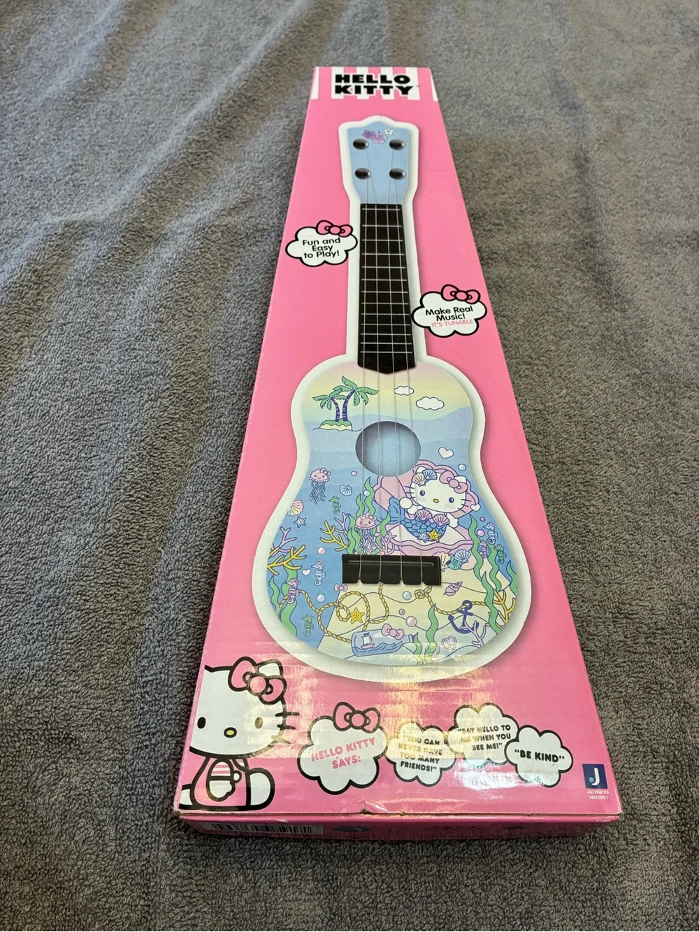Hello Kitty Blue & Pink Tropical Kids Ukulele